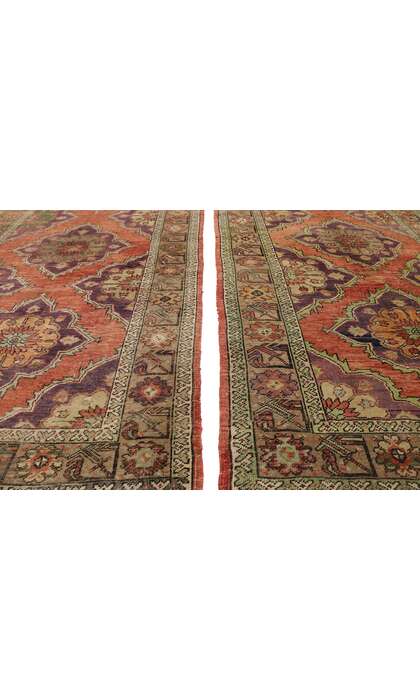 5 x 12 Vintage Turkish Oushak Rug Runner 51792