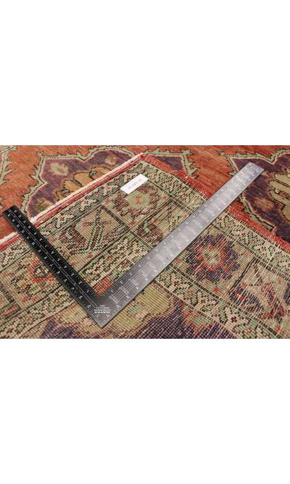 5 x 12 Vintage Turkish Oushak Rug Runner 51793