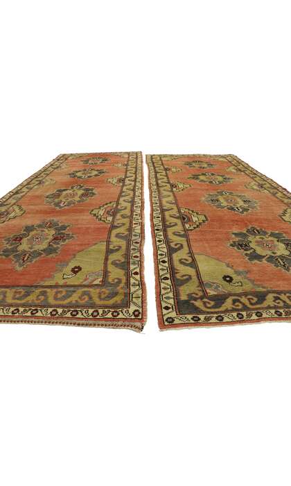 5 x 12 Vintage Turkish Oushak Rug 51795