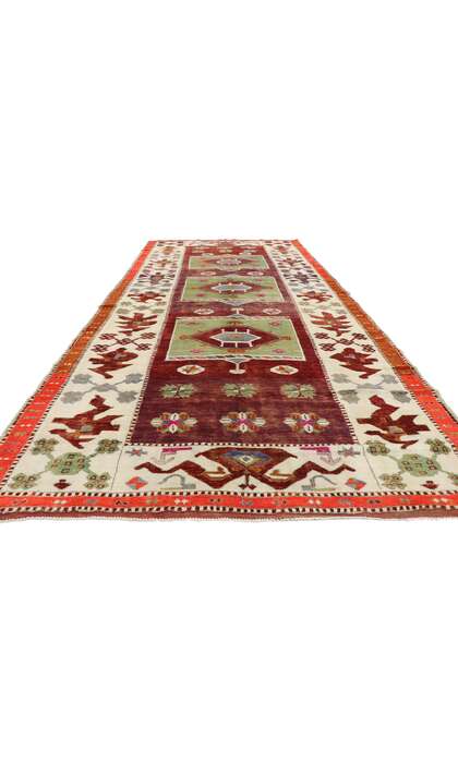 5 x 11 Vintage Oushak Rug 51798