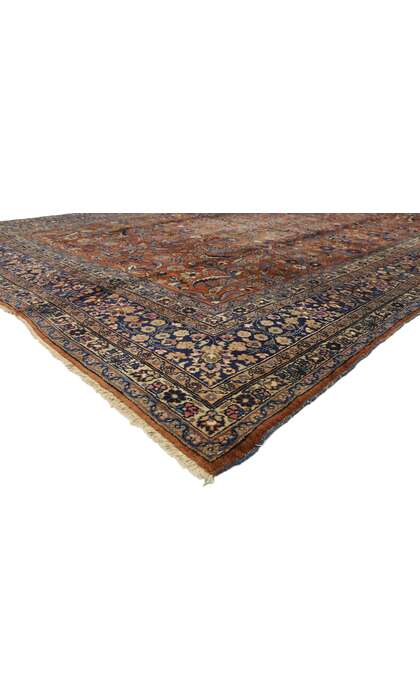 9 x 12 Antique Persian Mashhad Rug 71212