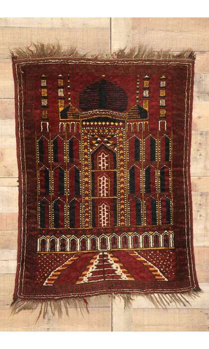 3 x 4 Antique Afghani Prayer Rug 71986