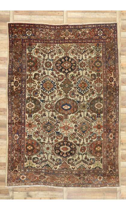 8 x 12 Antique Persian Mahal Rug 72575