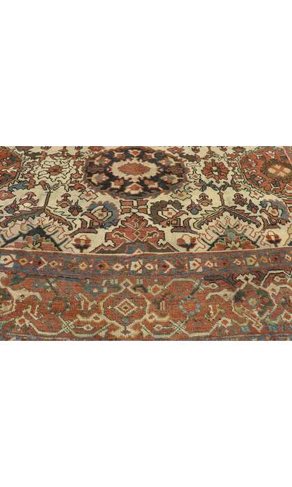 8 x 12 Antique Persian Mahal Rug 72575