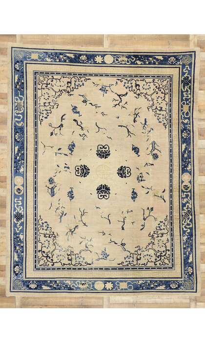 9 x 11 Antique Chinese Peking Rug 72991