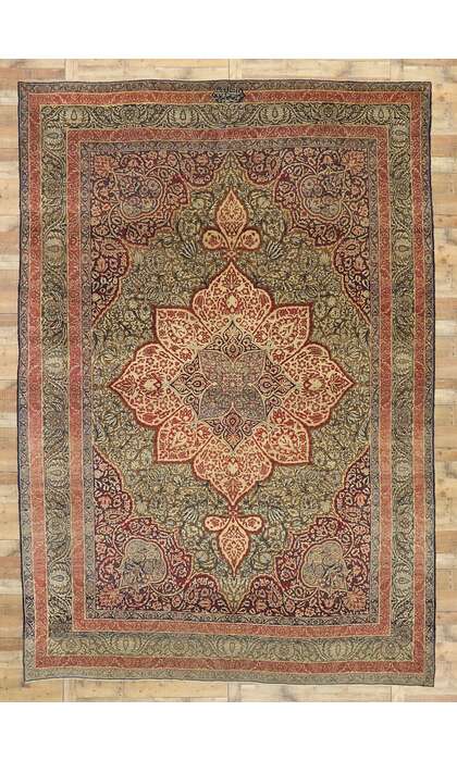 10 x 15 Antique Persian Kermanshah Rug 73364