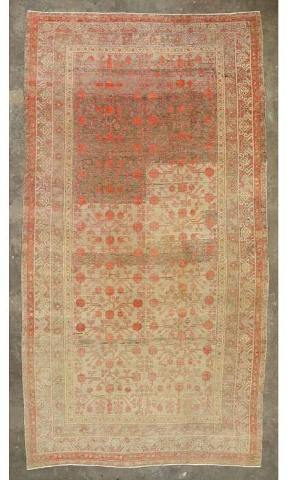 8 x 16 Antique Turkestan Khotan Rug 74841