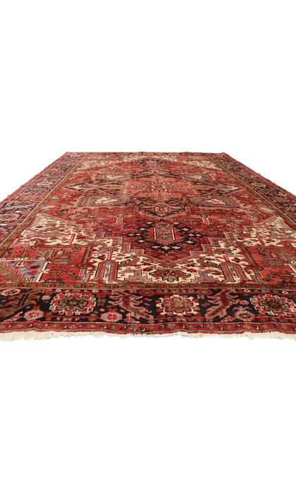 10 x 13 Vintage Persian Heriz Rug 74970