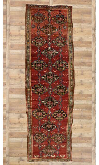 5 x 15 Antique Persian Karabagh Rug 76832