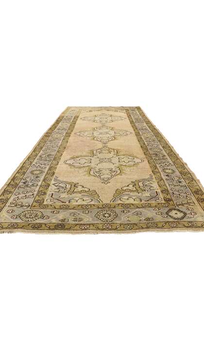 5 x 11 Vintage Turkish Oushak Rug 76862