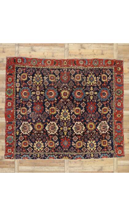 8 x 10 Antique Caucasian Azerbaijan Harshang Rug 77021