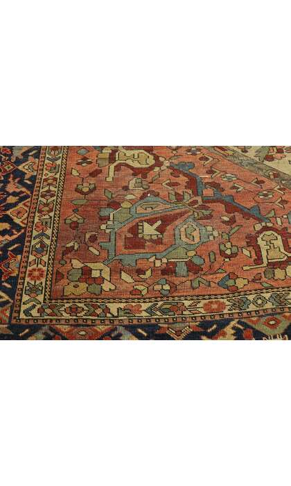 7 x 10 Antique Persian Farahan Rug 77384