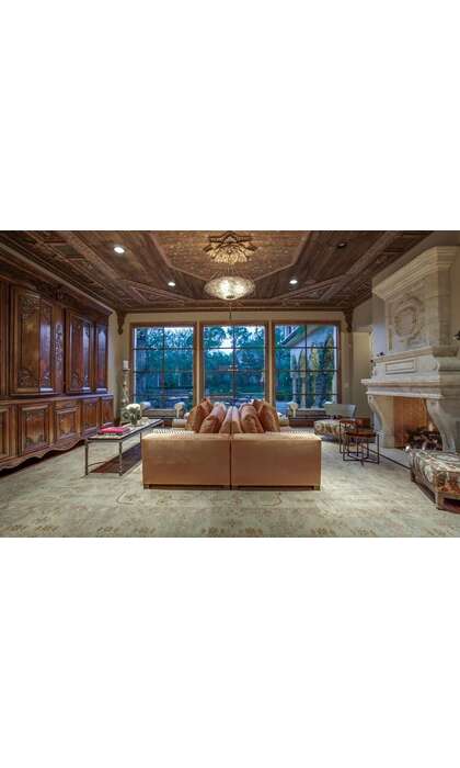 15 x 18 Large Vintage Turkish Oushak Rug 76619