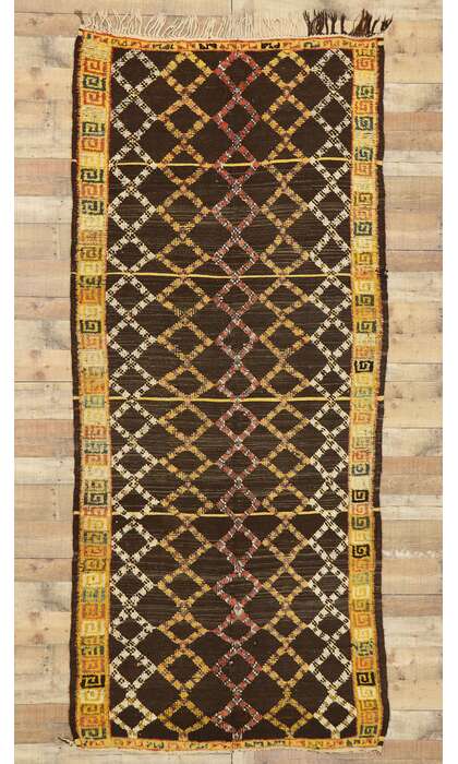 4 x 10 Vintage Taznakht Moroccan Rug 20196