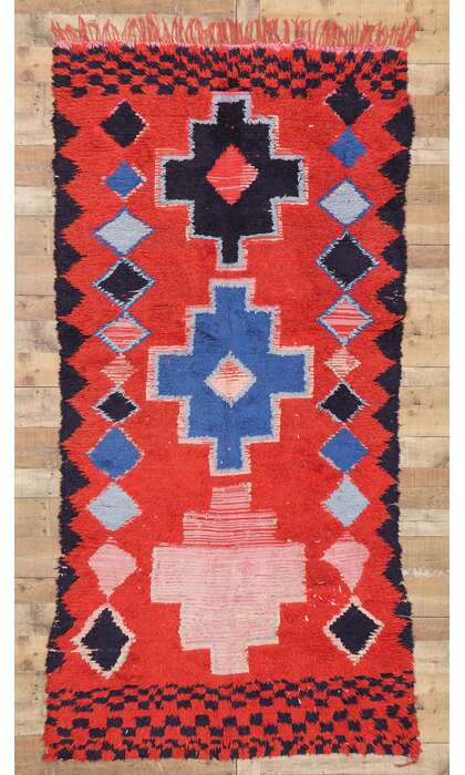 4 x 9 Vintage Berber Moroccan Rug 20219