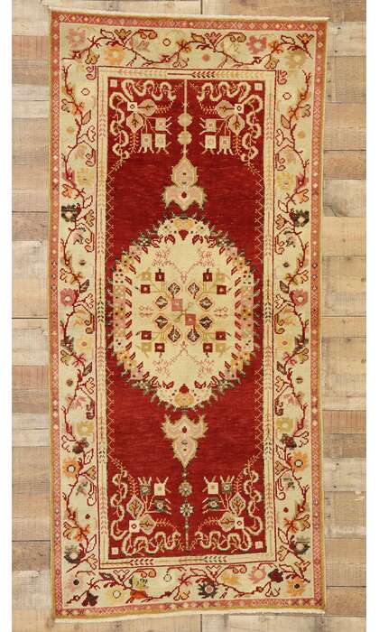 4 x 7 Vintage Turkish Oushak Rug 50104