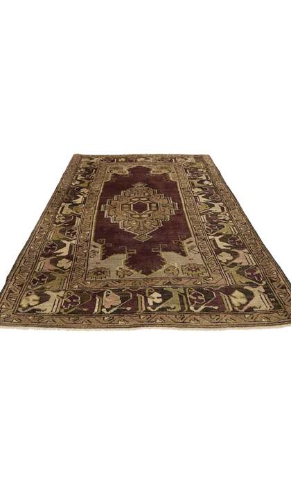 4 x 6 Vintage Oushak Rug 50112