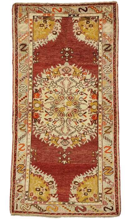3 x 7 Vintage Oushak Rug 50129