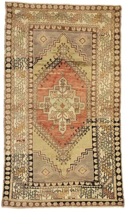 4 x 6 Vintage Turkish Oushak Rug 50161