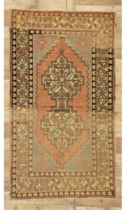 4 x 6 Vintage Oushak Rug 50172