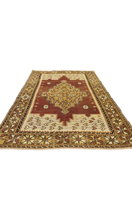 4 x 7 Vintage Turkish Oushak Rug 50176