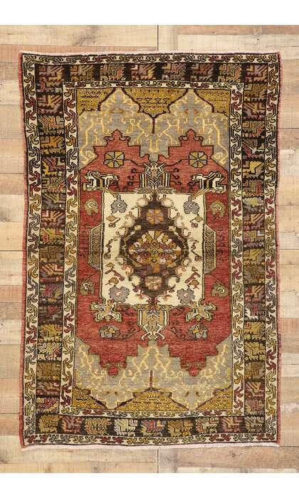 4 x 6 Vintage Oushak Rug 50194