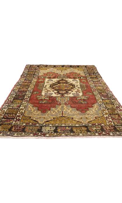 4 x 6 Vintage Oushak Rug 50194