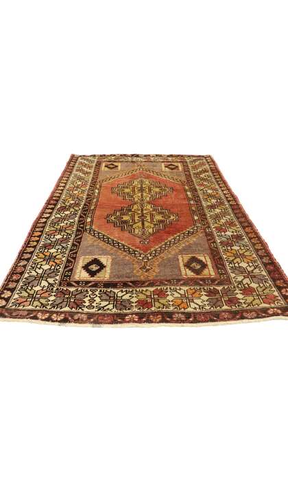 4 x 6 Vintage Turkish Oushak Rug 50289