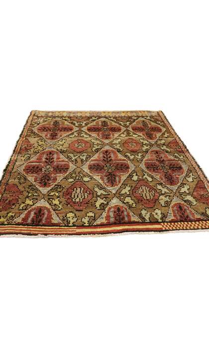 4 x 4 Vintage Oushak Rug 51081