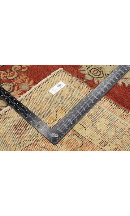 3 x 7 Vintage Red Turkish Oushak Rug 51318