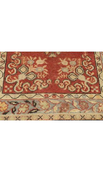 3 x 7 Vintage Red Turkish Oushak Rug 51318