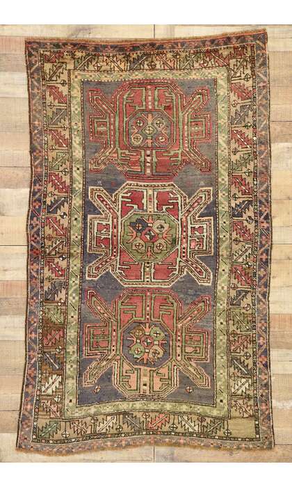 4 x 6 Vintage Oushak Rug 51392