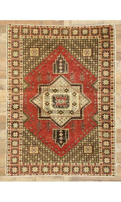 4 x 6 Vintage Turkish Sivas Rug 51457