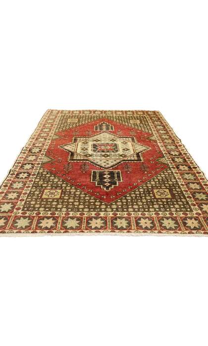 4 x 6 Vintage Turkish Sivas Rug 51457