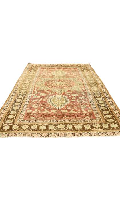 4 x 6 Vintage Turkish Oushak Rug 51560