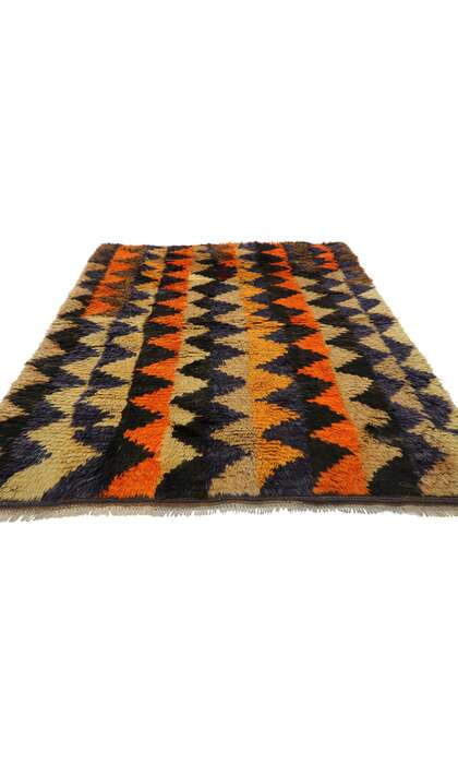 4 x 6 Vintage Turkish Tulu Rug 52712