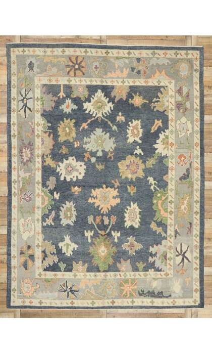 9 x 12 Colorful Oushak Rug 52862