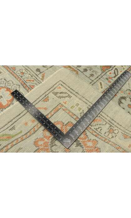 9 x 12 Modern Light Blue Turkish Oushak Rug 52870