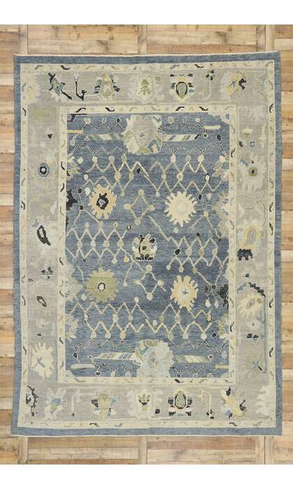 9 x 13 Contemporary Turkish Oushak Rug 528769 x 13 Contemporary Turkish Oushak Rug 52876