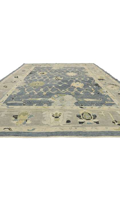 9 x 13 Contemporary Turkish Oushak Rug 52876