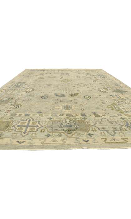 9 x 13 Contemporary Turkish Oushak Rug 52892