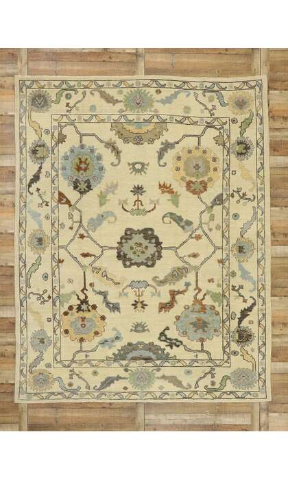 9 x 11 Turkish Oushak Rug 52919