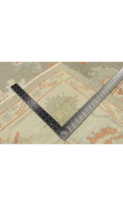 9 x 12 Earth-Tone Turkish Oushak Rug 52940