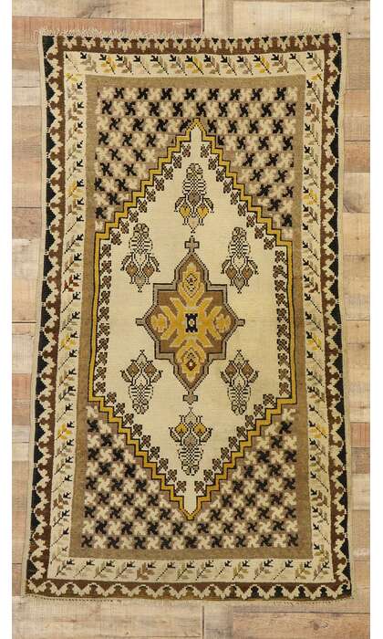 3 x 6 Vintage Oushak Rug 72261