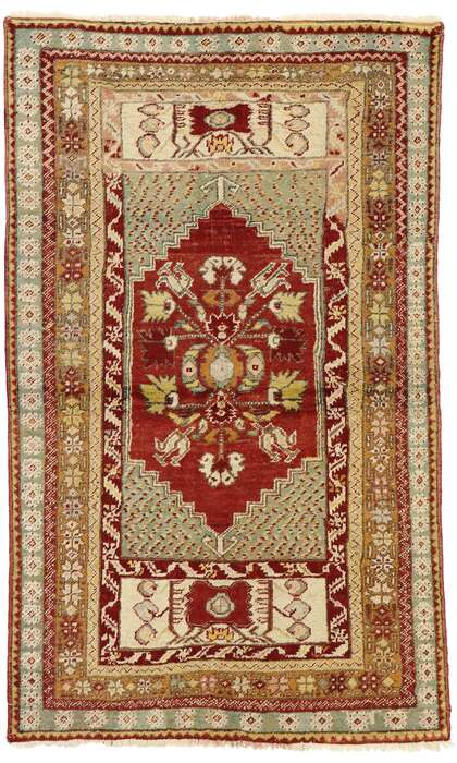 3 x 6 Vintage Oushak Rug 73644