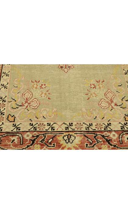 3 x 6 Antique Turkish Oushak Rug 73785