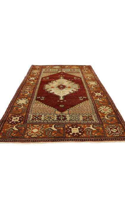 4 x 6 Vintage Turkish Oushak Rug 73844