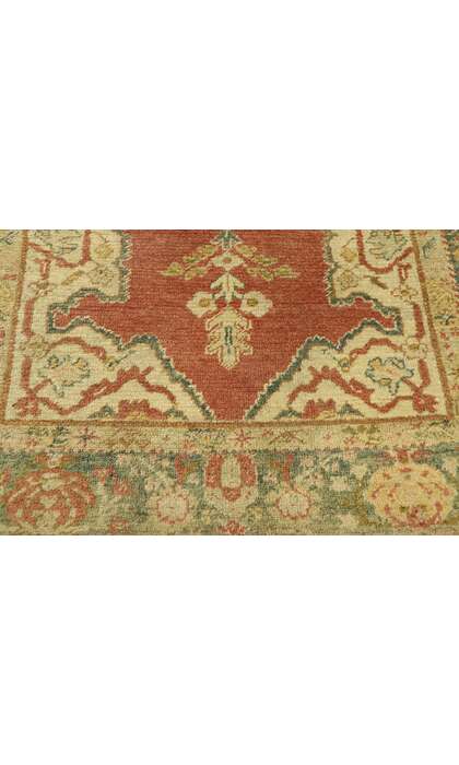 4 x 6 Vintage Turkish Oushak Rug 73915
