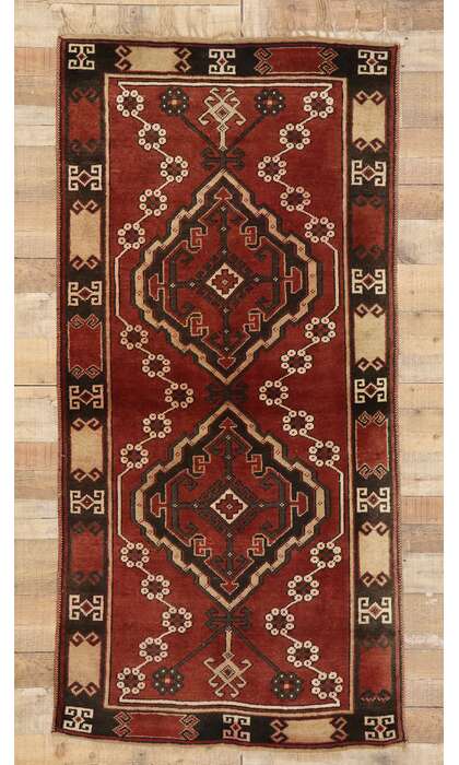 3 x 7 Vintage Oushak Rug 74500