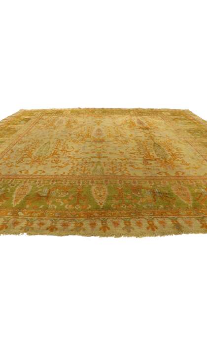 11 x 10 Antique Turkish Oushak Rug 76764